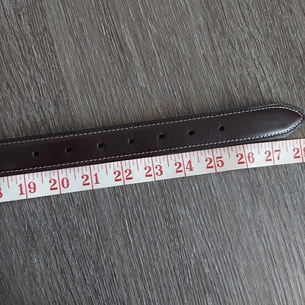 Nautica Kid's Reversible Belt Black Brown Silver Buckle Double Stitch 22